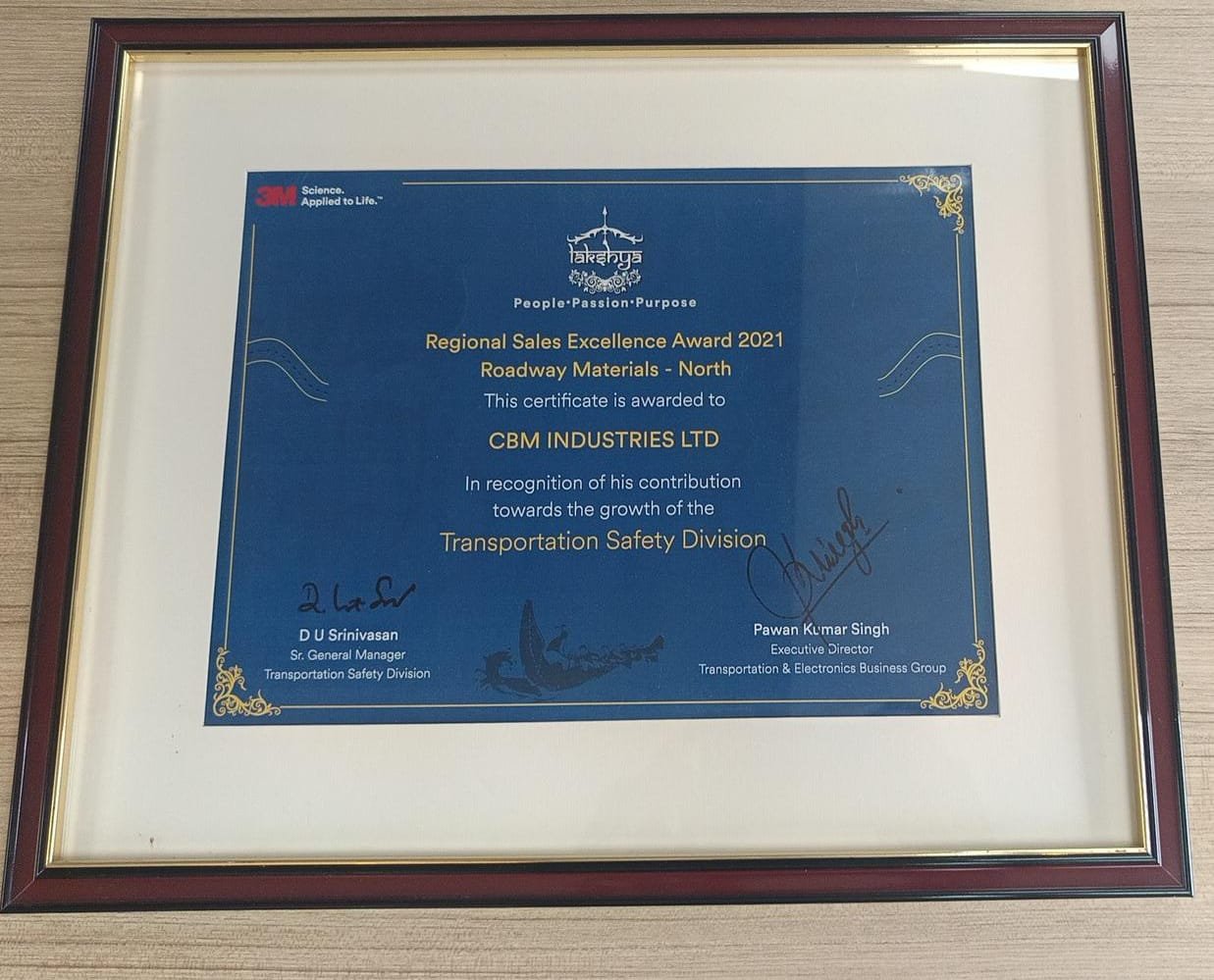 3 M 2021 Regional sales excellence award